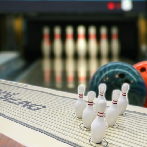 Asztali mini bowling kiteríthető pályával