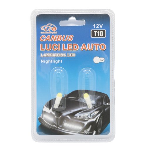 1 LED-es izzó autóba - 2 db (T10)