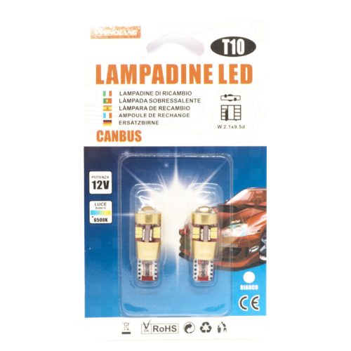 24+3 LED-es izzó autóba - 2 db (T10)