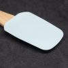 Kicsi szilikon spatula, fa nyéllel - 19 cm