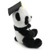 Diploma kalapos plüss panda, 25 cm 