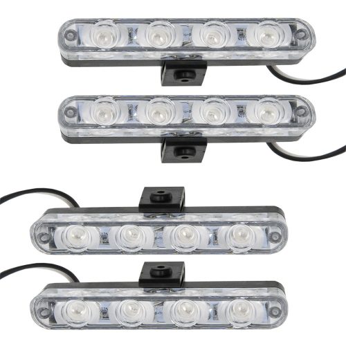 Többfunkciós autós világítás, távirányítóval - 4x4 LED