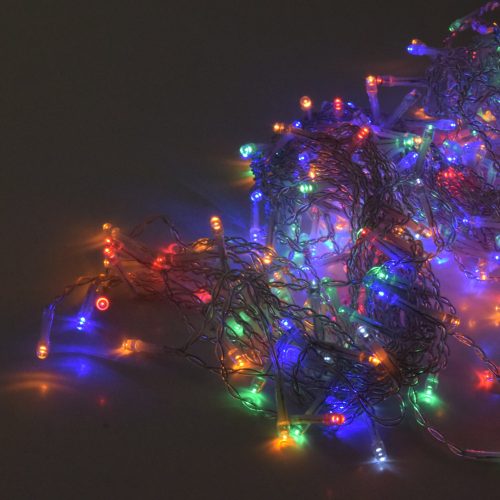 100 LED kültéri fényfüggöny IP44 védelemmel - multicolor