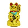 Szerencsét hozó maneki-neko,  japán "integető" macska - arany (MLY45A)