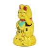 Szerencsét hozó maneki-neko,  japán "integető" macska - arany (MLY45A)